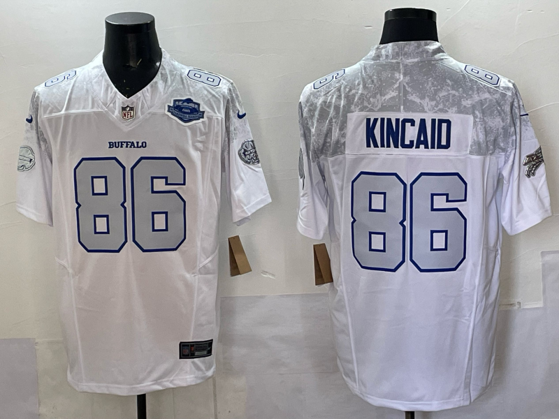 Men Buffalo Bills #86 Kincaid Nike White 2025 Rivalries Collection Limited NFL Jersey 054->buffalo bills->NFL Jersey